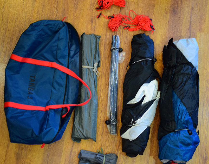 Tanga 3 Royal (палатка) синий/белый/красный цвет