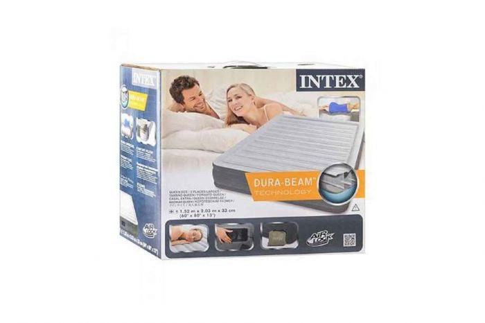 Матрас надувной &amp;quot;Comfort-Plush Twin&amp;quot;, со встроен. насосом 220V, 152х203х33 см