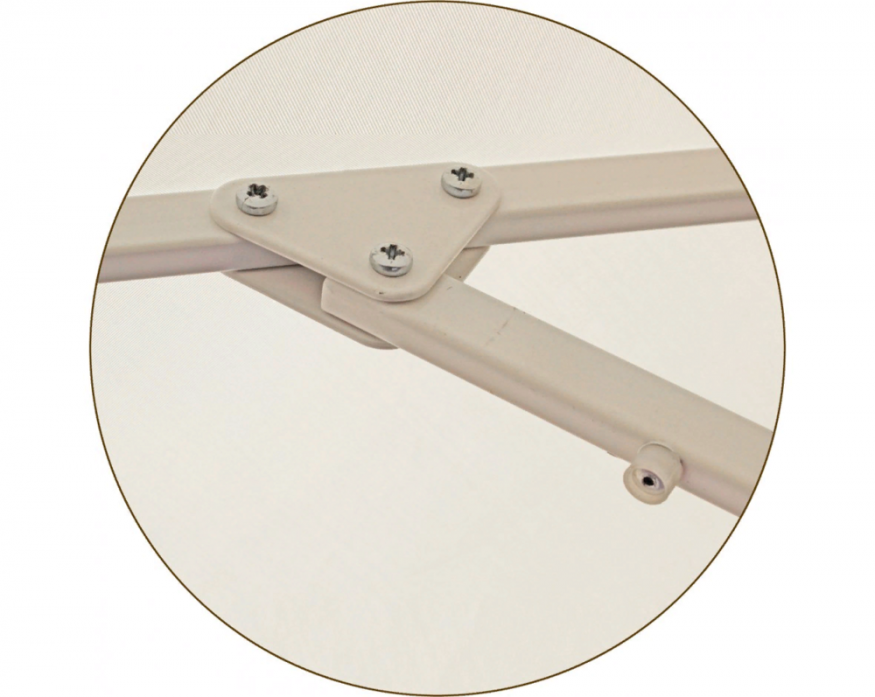 Зонт квадратный 2.5 х 2.5 м (8 спиц) алюминий, с воланом