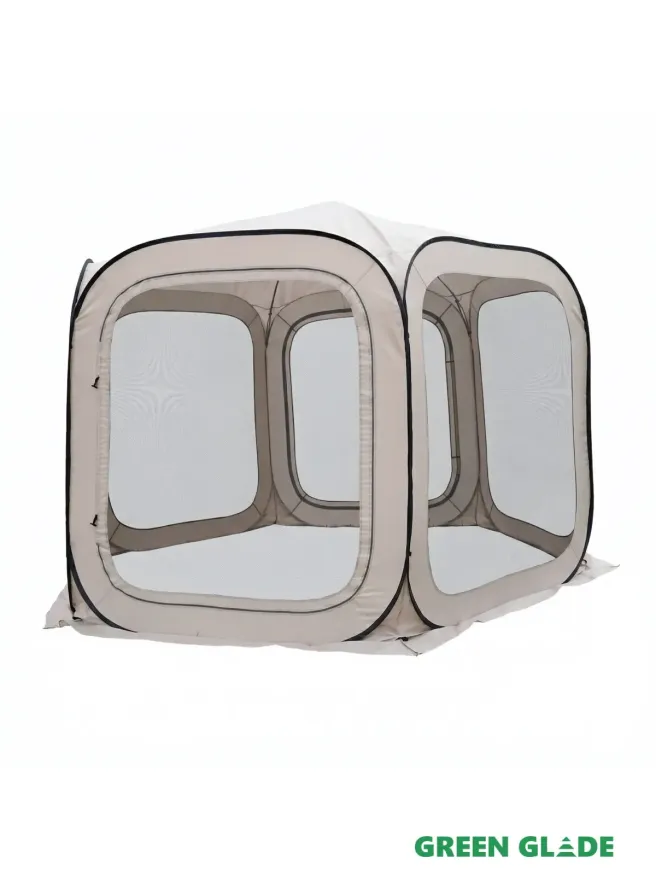 Тент садовый быстросбборный 72602 3,65х3,65х3,65х2,29 м полиэстер, Green Glade 