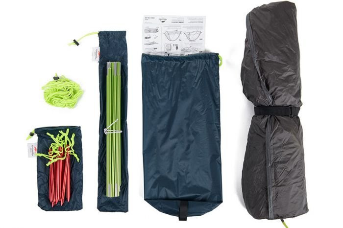 Палатка NATUREHIKE Taga 2 Ultralight Tent, двухместная, т.синий цвет