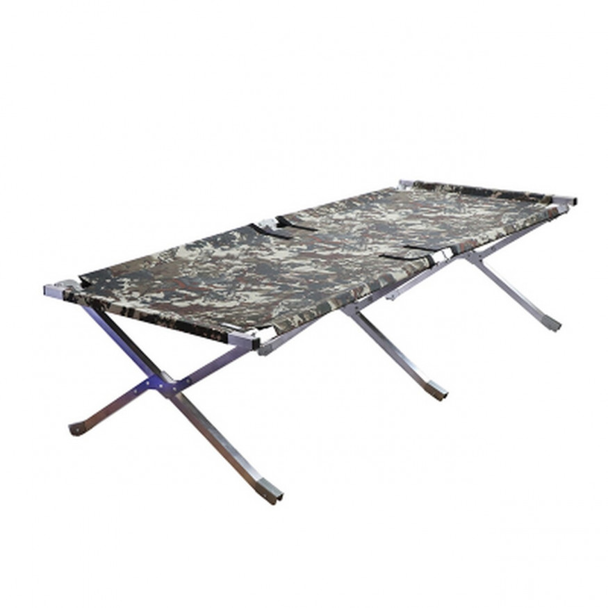 Раскладушка в туристическом чехле 1950x650x400 мм, алюминий, Следопыт