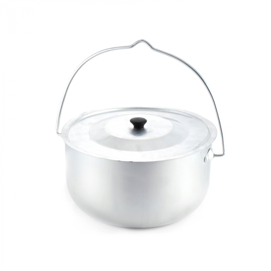 Котелок костровой СЛЕДОПЫТ цилиндрический 4,5 л, алюминий