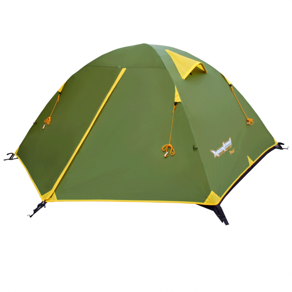 Палатка RockLand Peak 2+, двухместная, зелёный цвет