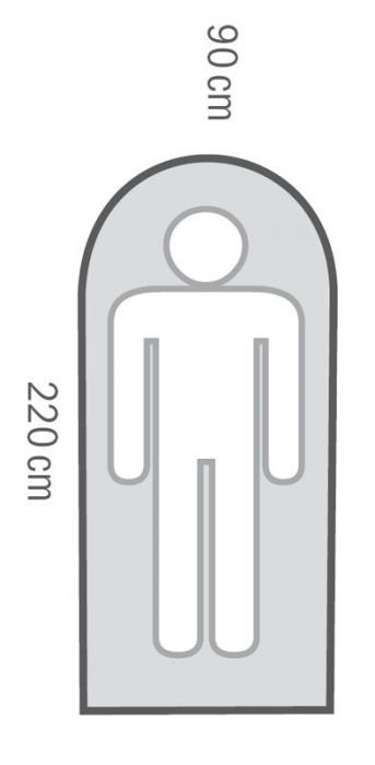 GIZMO -5С 220х90 спальный мешок, -5С, правый