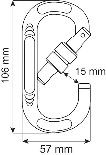 Карабин Compact Oval LOCK, CAMP