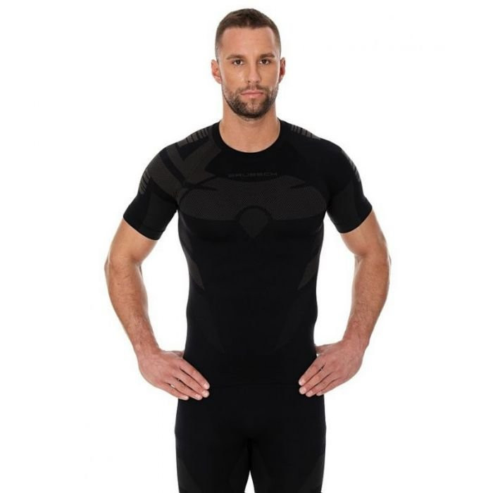 Футболка мужская DRY короткие рукава черно-графитовый