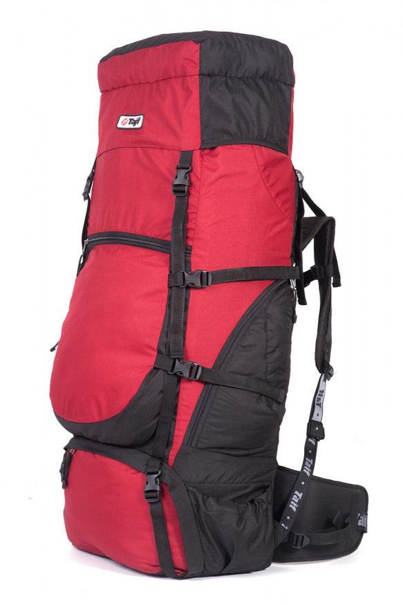 Рюкзак туристический Хальмер 4, с латами, черный-вишня, 65 л, ТАЙФ