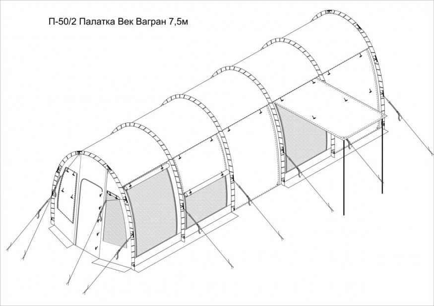 Палатка Век Вагран 7,5 м