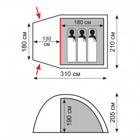 Палатка Apache 3 v2, Totem