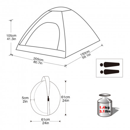 3036 MODENA 2 палатка 1